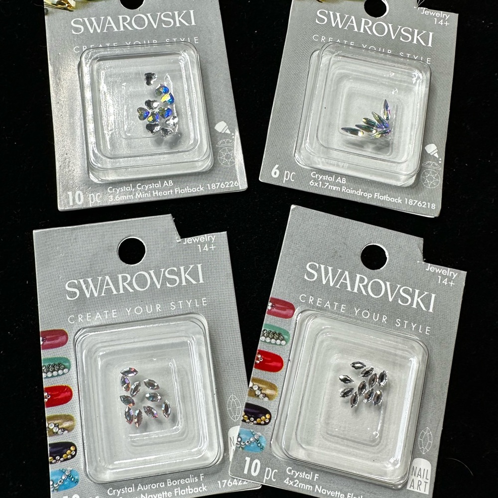 Swarovski Crystal AB Assorted Sizes-Nail Art